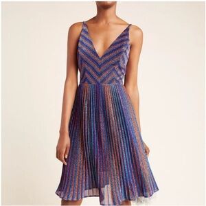 Dress the Population Haley metallic dress from Anthropologie NWT Size XS